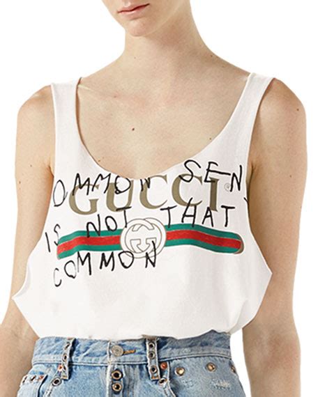 gucci tank top common sense|Gucci tank tops.